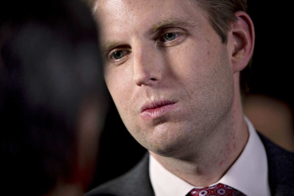 Eric Trump: » Les frappes aériennes sont la preuve que Donald Trump n’a pas de connexion avec le gouvernement russe »