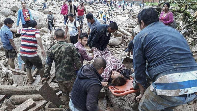 Plus de 200 morts et des centaines de blessés suite à une gigantesque coulée de boue en Colombie