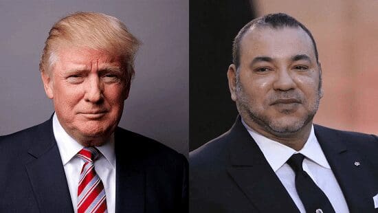 Le roi Mohammed VI rencontre le président Trump