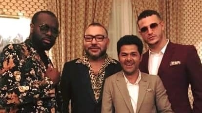 Maitre Grims et Jamal Debbouze s’affichent fièrement aux  cotés du Roi Mohammed VI (photos)