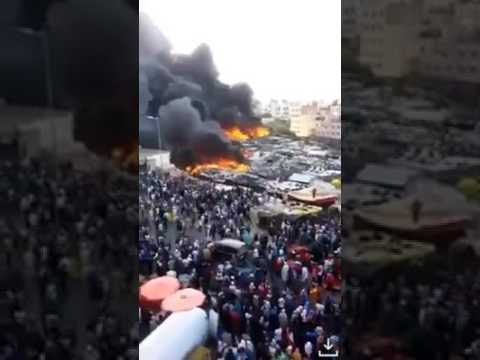 Un énorme incendie ravage le marché de Bir Chifa à Tanger (vidéo)