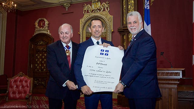 Canada: Gad El Maleh reçoit la distinction de chevalier de l’ordre national par le premier ministre québécois