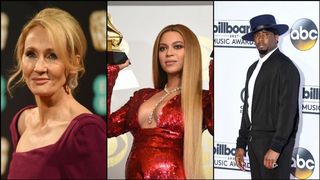 Classement Forbes des célébrités les mieux payées en 2016: P Diddy, Beyoncé et Jk Rowling dominent