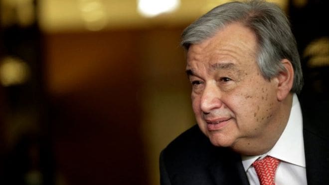 Antonio Guterres:  » Il est nécessaire de lever le blocus imposé à la bande de Gaza »