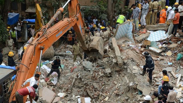 Inde: L’effondrement d’un immeuble à Bombay fait au moins 18 morts
