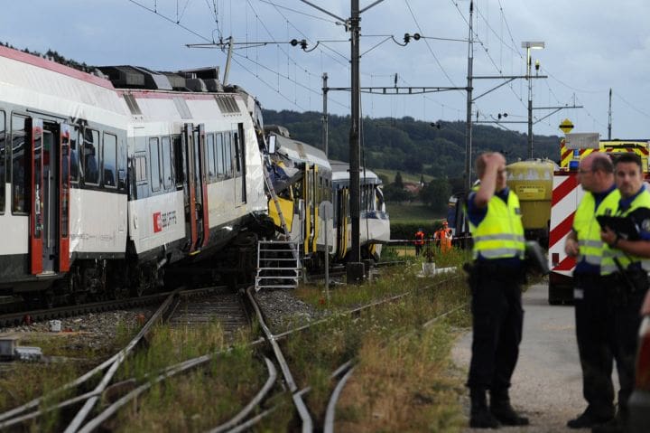 Suisse: 30 blessés dans un accident de train