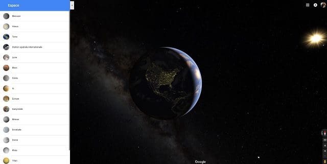 Google Maps: 17 planètes à découvrir de chez soi