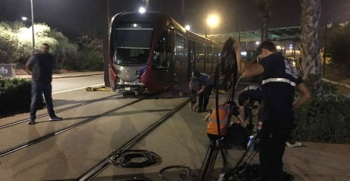 Casablanca: Un tramway percuté par une voiture