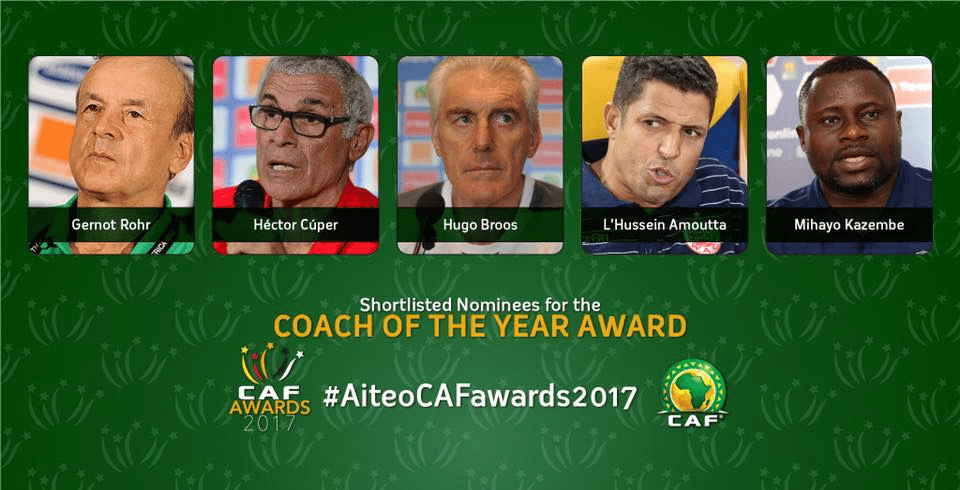 Trophée de la CAF 2017: Un entraineur et trois joueurs Marocains figurent sur la liste de la sélection finale