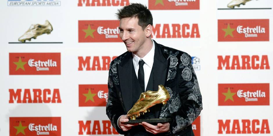 Lionel Messi reçoit le soulier d’or pour la quatrième fois
