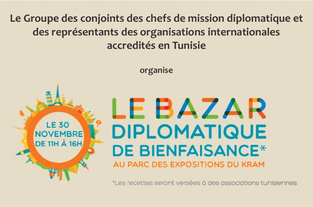 Tunis: Grand succès du bazar international diplomatique de bienfaisance
