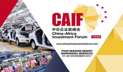 Marrakech: 2e édition du China Africa Investment Forum les 27 et 28 novembre