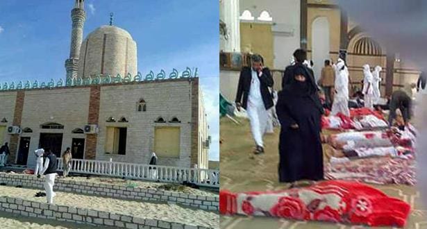 Attentat dans le Sinaï Egyptien: L’attaque contre une mosquée a fait 184 morts, le gouvernement décrète trois jours de deuil national