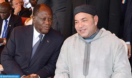 Le Roi Mohammed VI et le Président ivoirien inaugurent le point de débarquement de pêche «Mohammed VI» de Locodjro