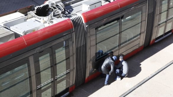 Deux blessés dans un accident entre une moto et une rame de tramway à Casablanca