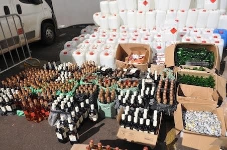 Saisie de 955 litres d’eau de vie à Laâyoune