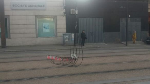 Casablanca: circulation du Tramway interrompue à cause de la chute d’un limiteur de hauteur