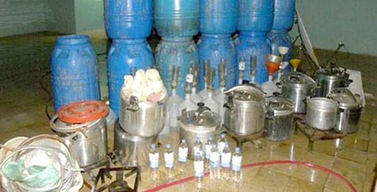 600 litres d’eau de vie saisis par les gendarmes dans la région de Beni Mellal
