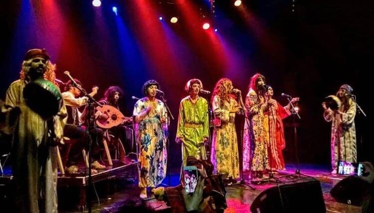Le groupe Kabareh Cheikhates se produit à la villa des arts de Rabat