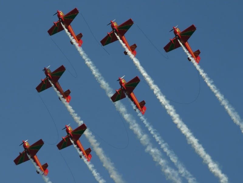 Participation de la patrouille de la “Marche Verte” à la célébration du 66e anniversaire de la Force aérienne portugaise