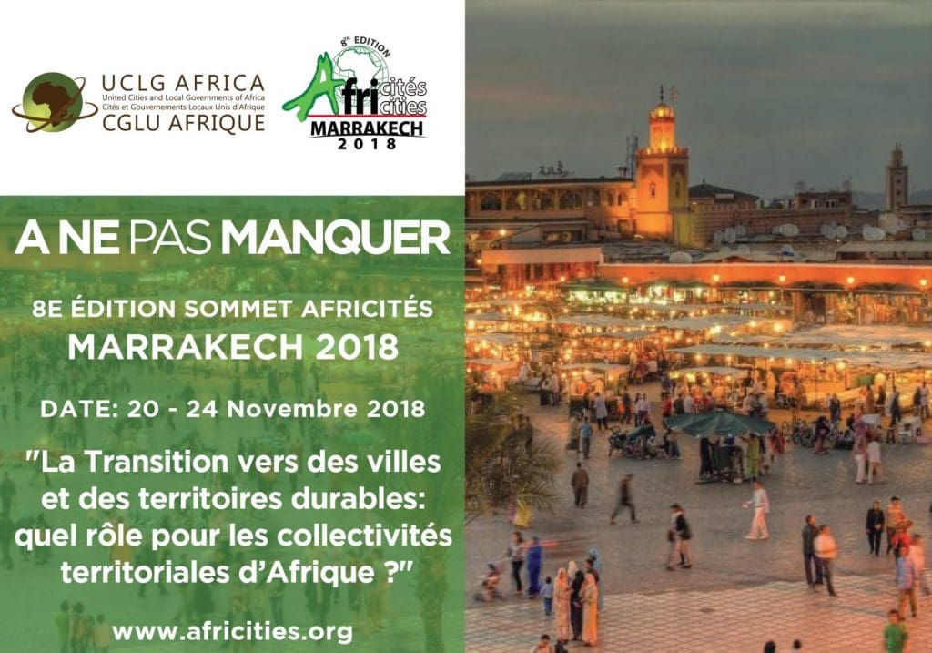 La 8e édition du Sommet Africités se tiendra novembre prochain à Marrakech