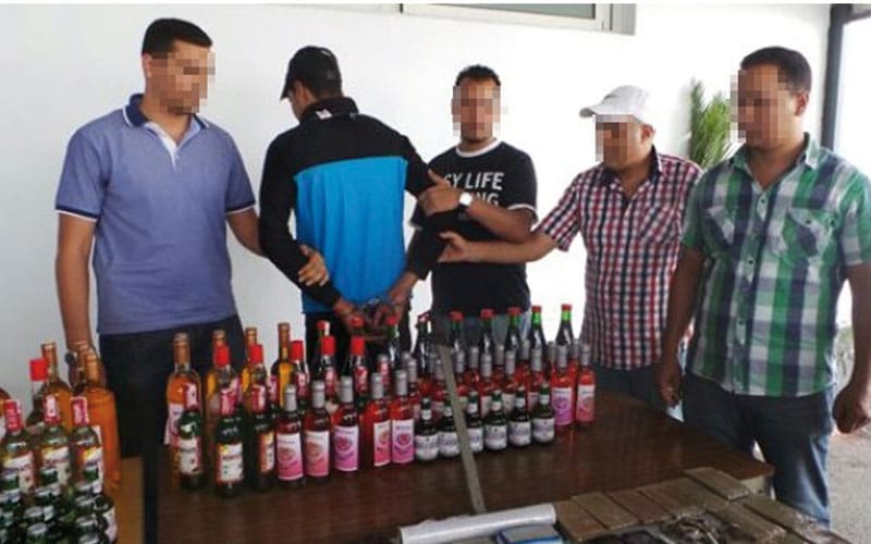Kénitra : saisi d’un gros trafic de boissons alcoolisées