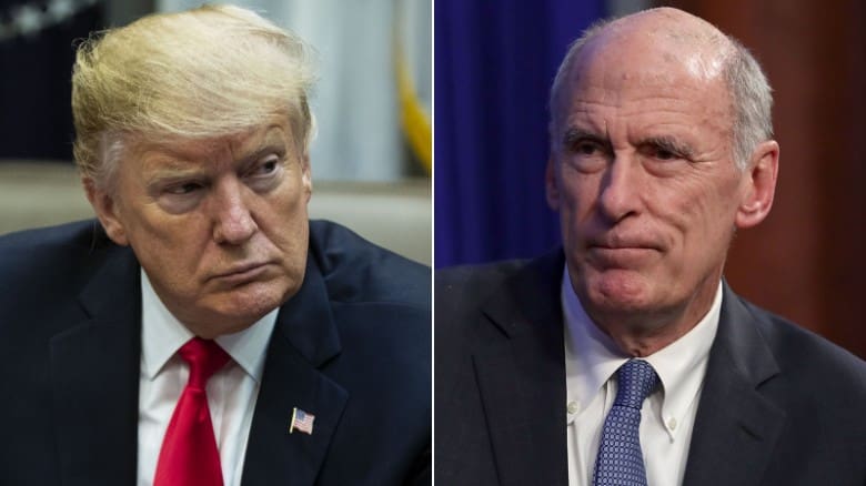 Trump annonce la démission du chef des services de renseignements