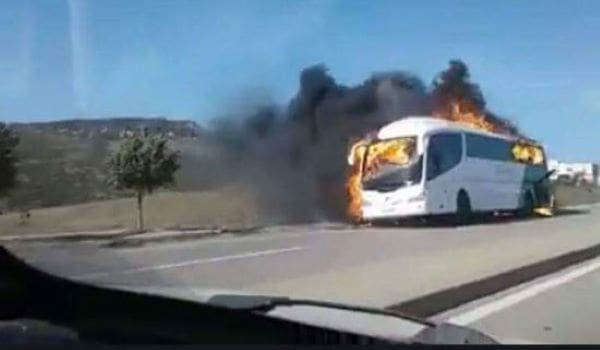 Un incendie se déclare dans un bus transportant des MRE