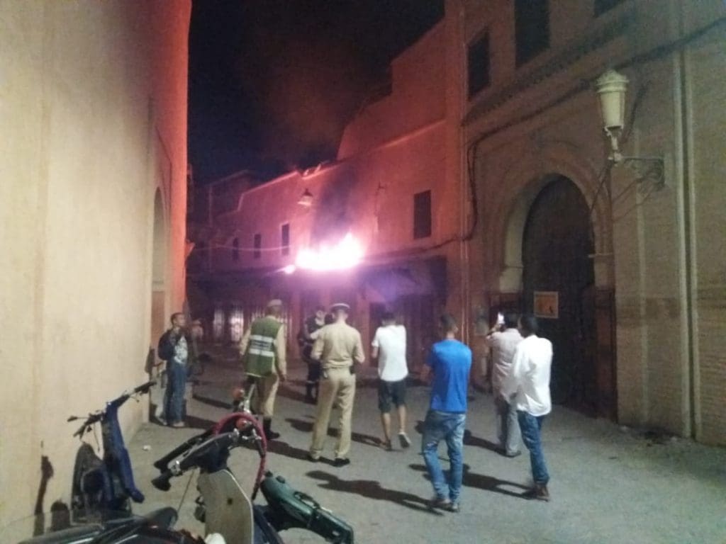 Marrakech : un marché ravagé par un incendie