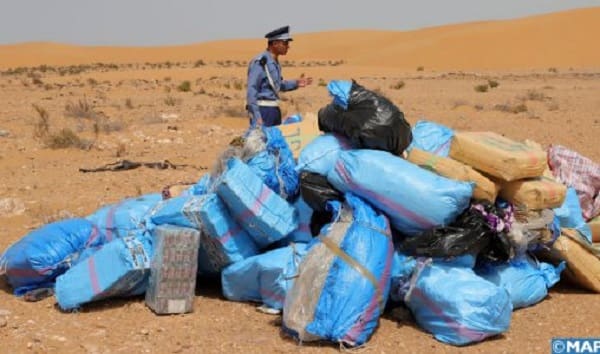 Laâyoune : incinération de près de 2 tonnes de chira