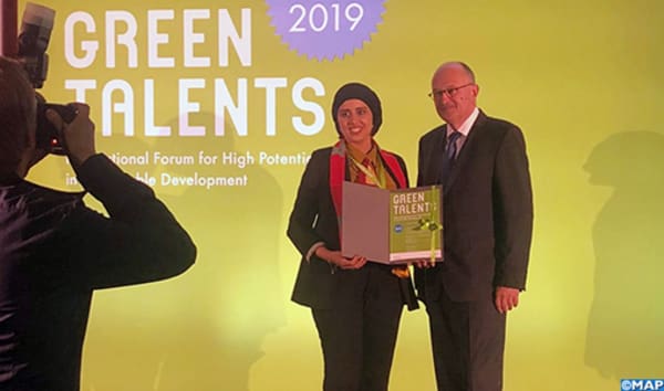 Allemagne :  La doctorante Karima El Azhary, lauréate du Green Talents Award 2019