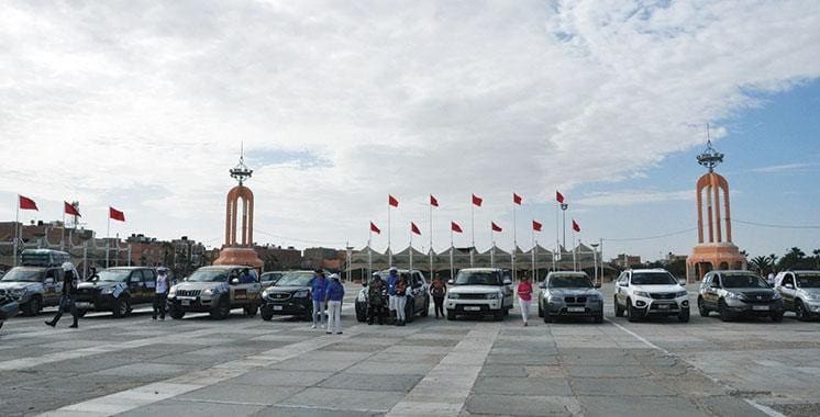 Arrivée à Dakhla des participants au 13ème Raid Tanja-Lagouira