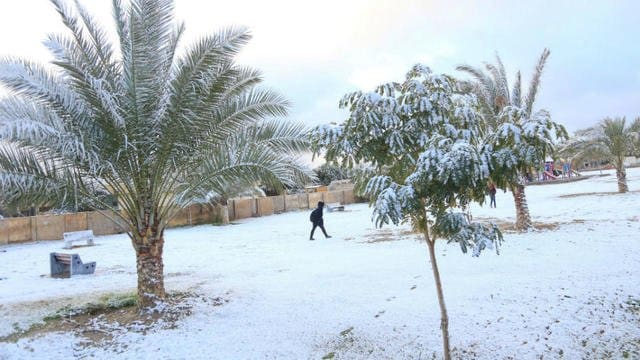 Bagdad s’est réveillée sous la neige, pour la deuxième fois en plus d’un siècle