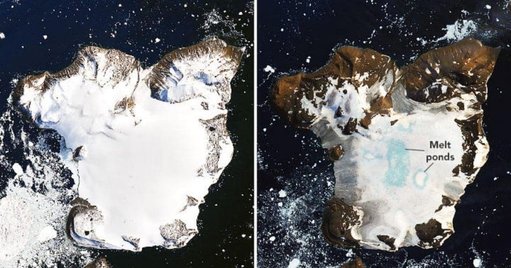 Antarctique : fonte de glace record après l’arrivée de la canicule