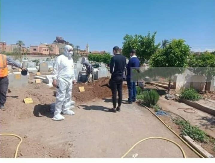 Inhumation du 1er décès par Coronavirus à Marrakech
