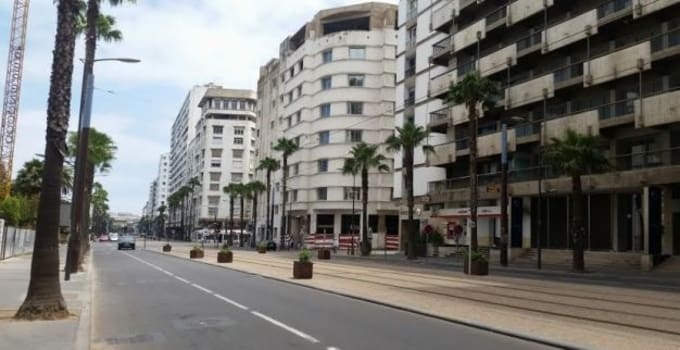 Etat d’urgence sanitaire : rues désertes à Casablanca