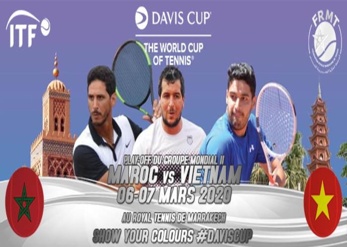 Tennis : tirage au sort de la Coupe Davis Maroc-Vietnam à Marrakech