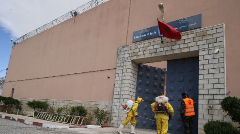 Coronavirus : opération de désinfection à la prison locale de Taourirt