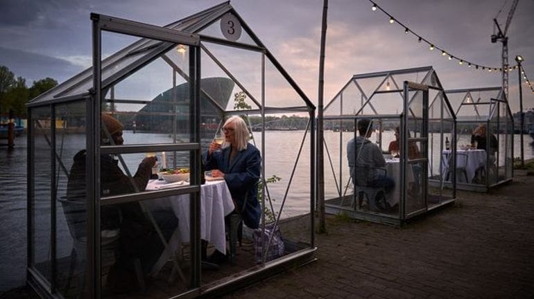 A Amsterdam, un restaurant du déconfinement voit le jour