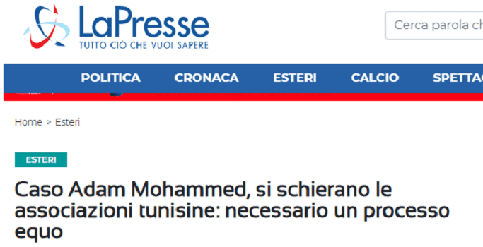 Un média italien relate le soutien de nombreuses associations à Adam Muhammad, victime de viol par Soulaiman Raissouni