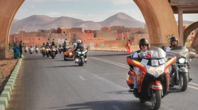120 motards ont pris part à la 8e édition du Tour international des motos de la Marche verte