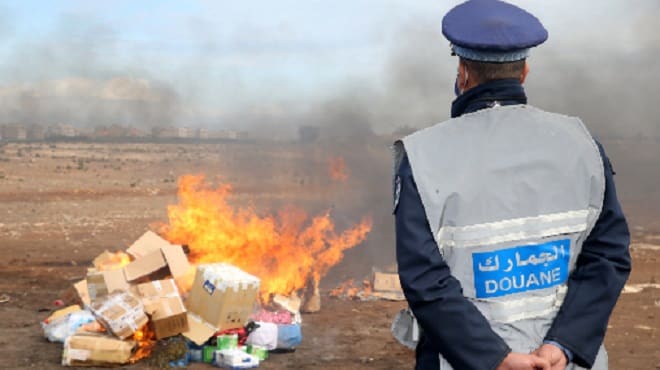 Environ 14 tonnes de drogue incinérées à Dakhla