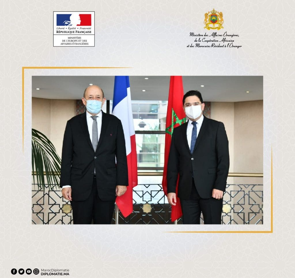 Nasser Bourita reçoit Jean-Yves Le Drian
