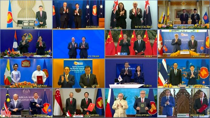 La Chine, l’Asean et des pays du Pacifique concluent un gigantesque pacte commercial