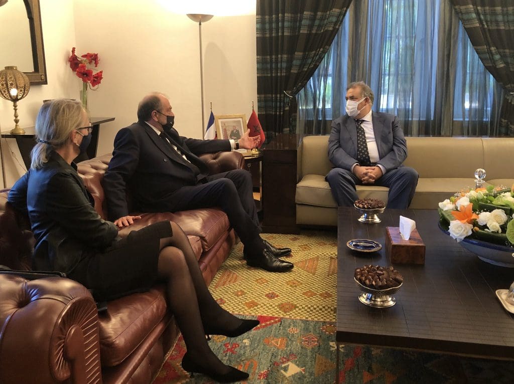 Abdelouafi Laftit s’entretient avec le ministre français de la Justice