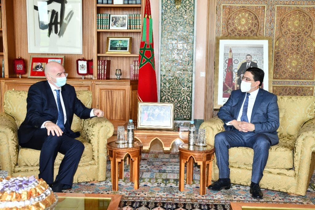 Nasser Bourita reçoit le président de la FIFA