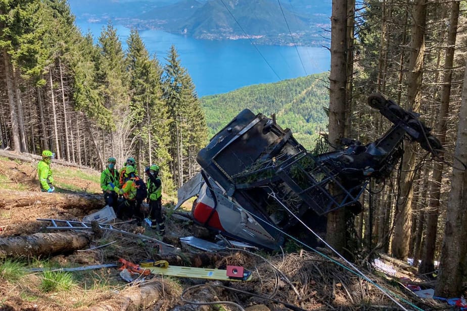Italie : neuf morts et deux blessés graves dans un accident de téléphérique