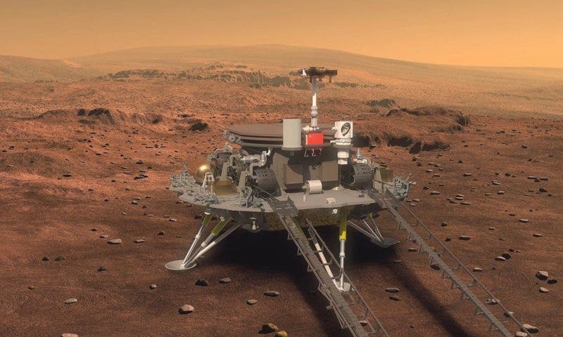 La Chine pose pour la première fois un robot sur la planète rouge