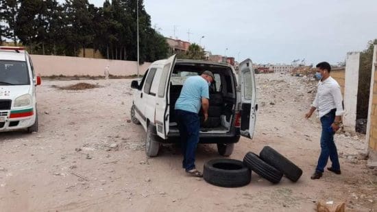 Azemmour : Les autorités confisquent des roues en caoutchouc qui devaient être utilisées pendant Achoura