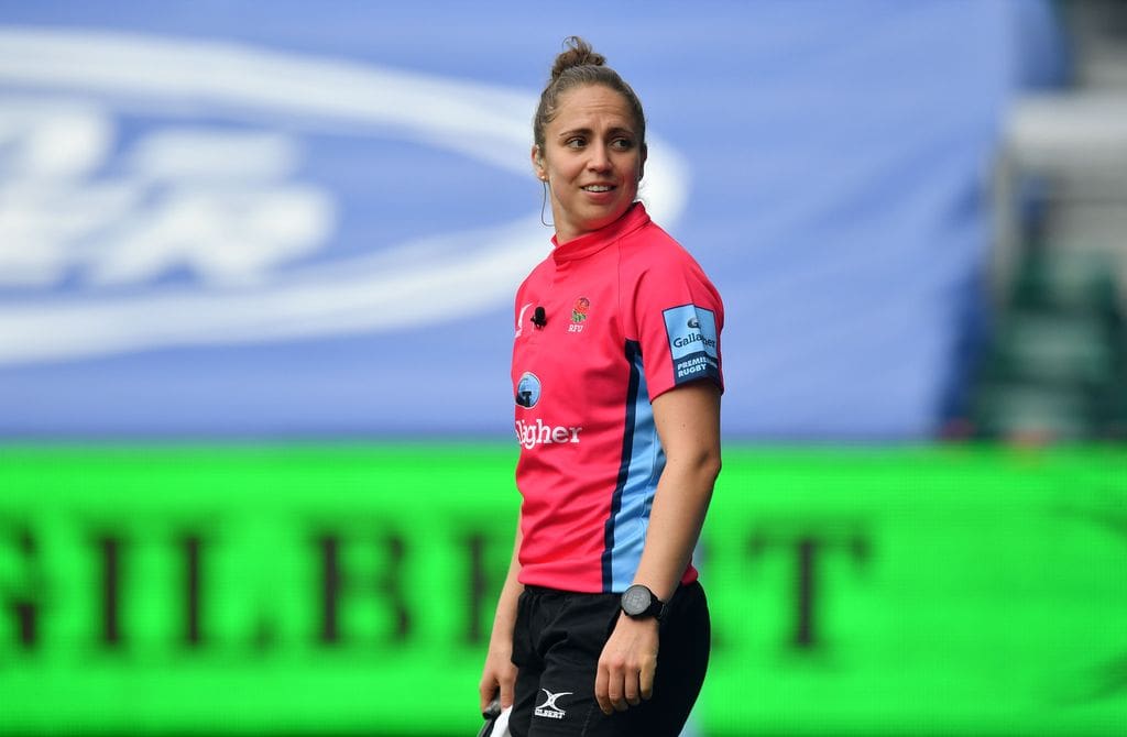 Inédit , une femme va arbitrer en championnat masculin anglais de Rugby